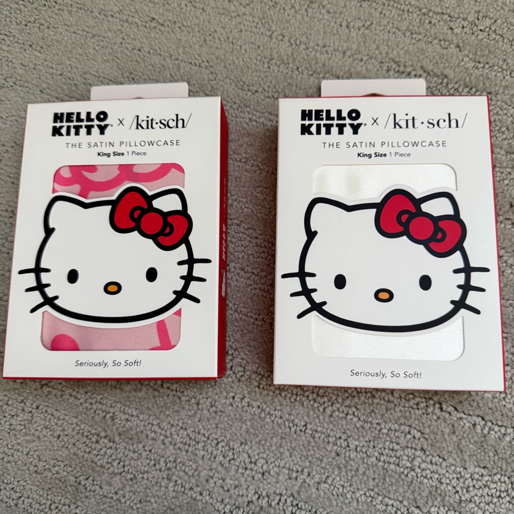 NWT—Kitsch x Hello Kitty King Satin Pillowcases (set of 2)